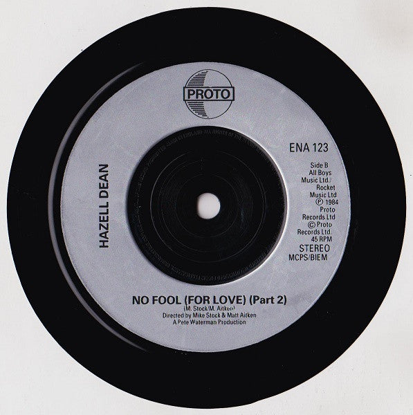 Hazell Dean : No Fool (For Love) (7", Single)