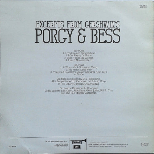 Al Goodman And His Orchestra : Porgy & Bess (LP, Album)
