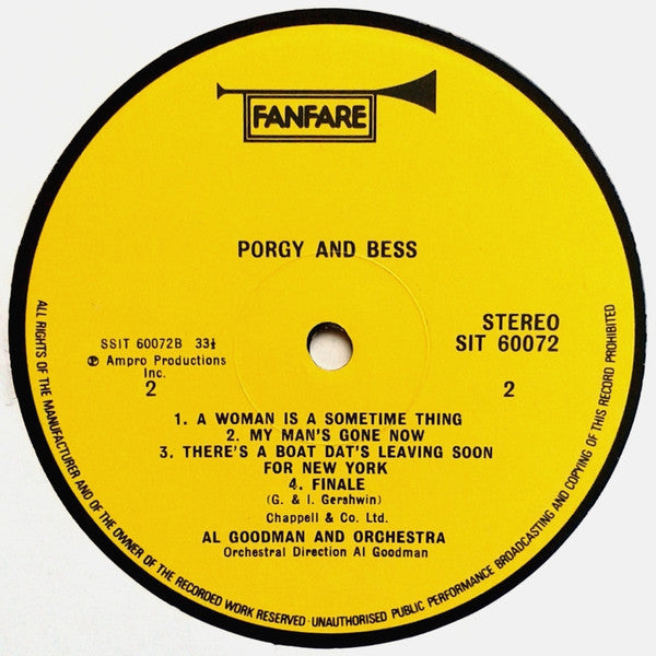 Al Goodman And His Orchestra : Porgy & Bess (LP, Album)