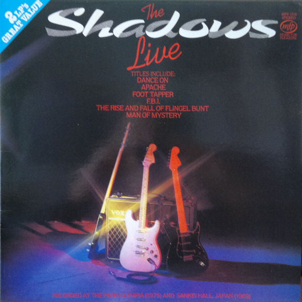The Shadows : The Shadows Live (2xLP, Comp, RE)