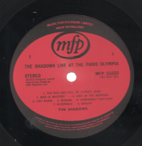 The Shadows : The Shadows Live (2xLP, Comp, RE)