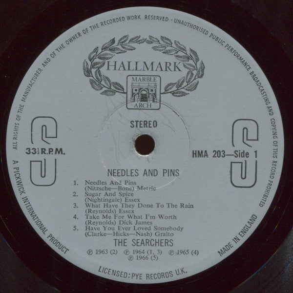 The Searchers : Needles & Pins (LP, Comp, RM)