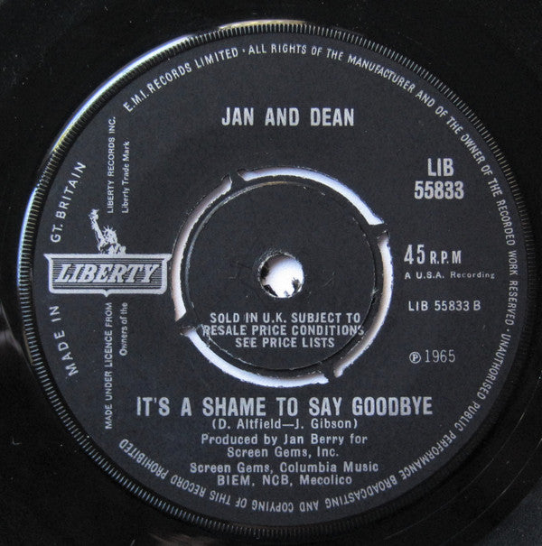 Jan & Dean : I Found A Girl (7", Single)