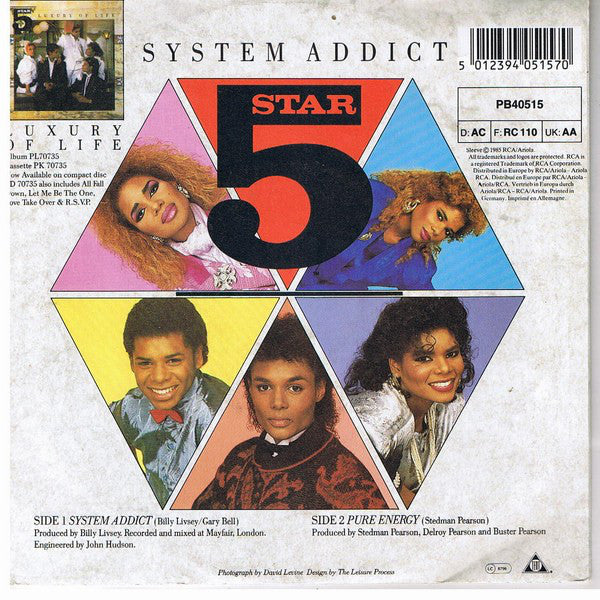 Five Star : System Addict (7", Single)