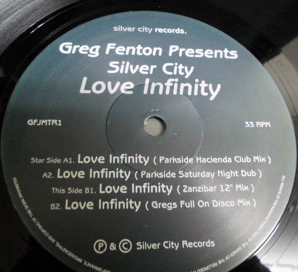 Greg Fenton Presents  Silver City (4) : Love Infinity (12")
