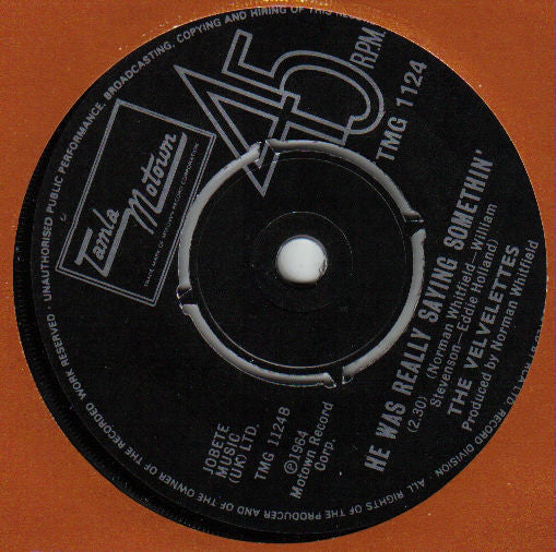 The Velvelettes : Needle In A Haystack / He Was Really Saying Somethin' (7", Single, RE, 4-p)