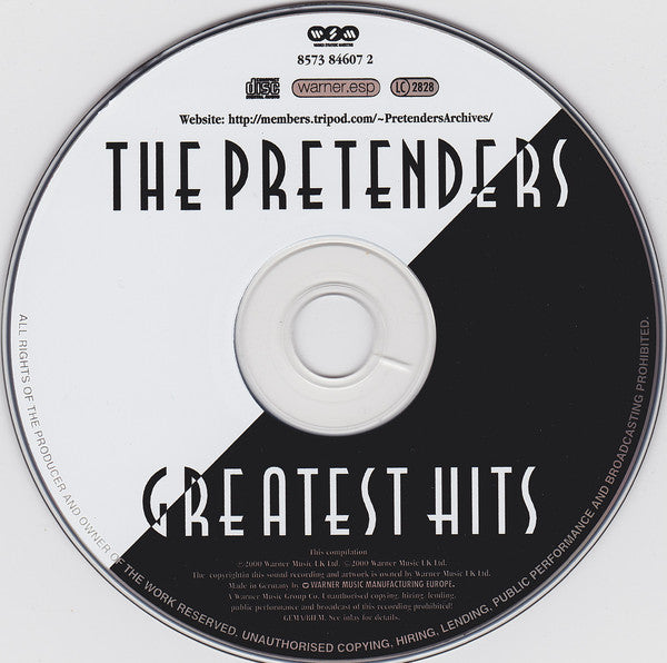 The Pretenders : Greatest Hits (CD, Album, Comp)