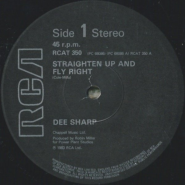 Dee Sharp : Straighten Up And Fly Right (12")
