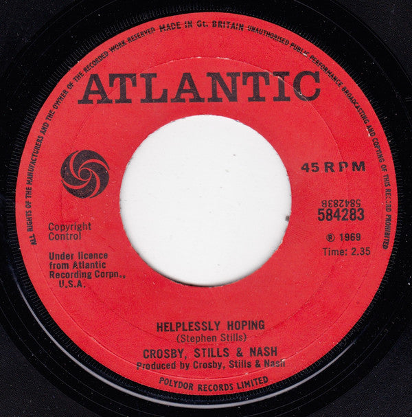 Crosby, Stills & Nash : Marrakesh Express (7", Single, Lar)
