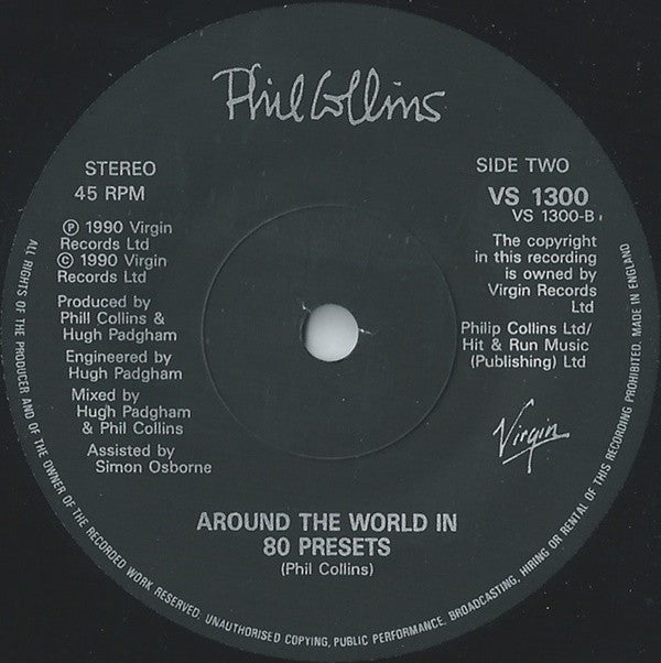 Phil Collins : Hang In Long Enough (7", Single, Pap)