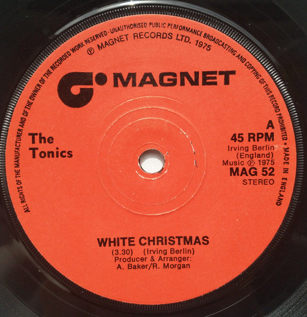 The Tonics (3) : White Christmas (7", Single, Sol)