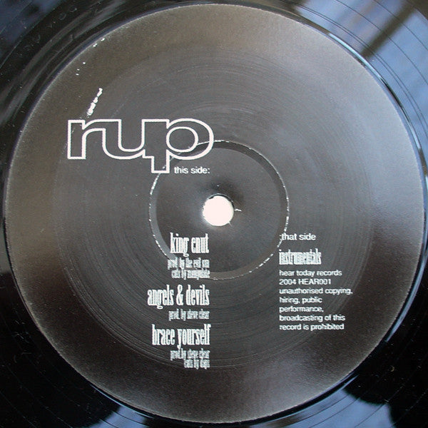 Rup : King Cnut / Angels & Devils / Brace Yourself (12")