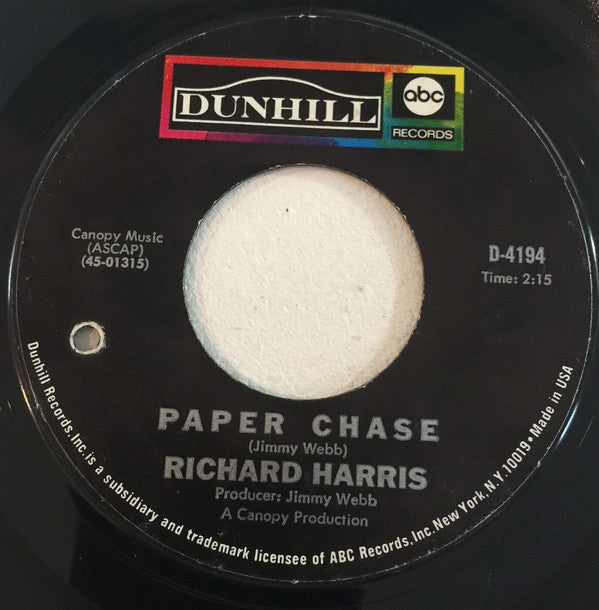 Richard Harris : Didn't We (7", Single, Styrene)