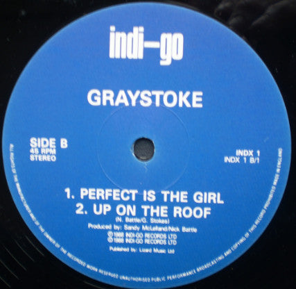 Graystoke : Up On The Roof (12", Single)