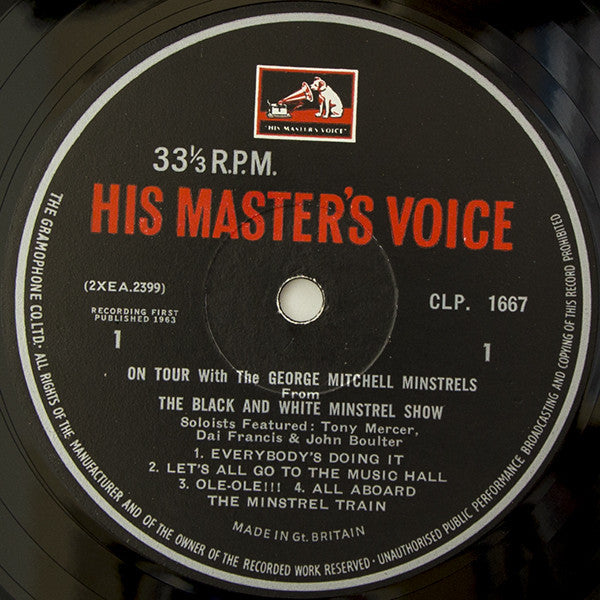 The George Mitchell Minstrels : On Tour With The George Mitchell Minstrels (LP, Album, Mono)