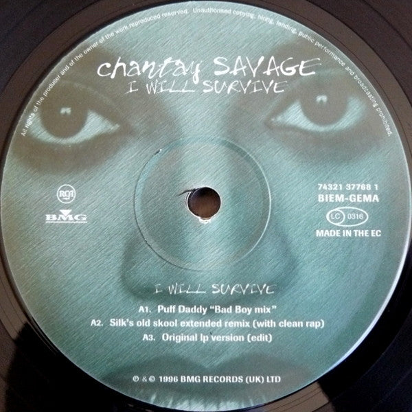 Chantay Savage : I Will Survive (12")