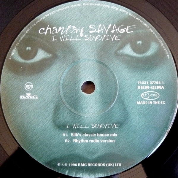 Chantay Savage : I Will Survive (12")