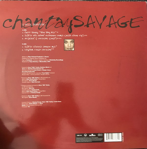 Chantay Savage : I Will Survive (12")