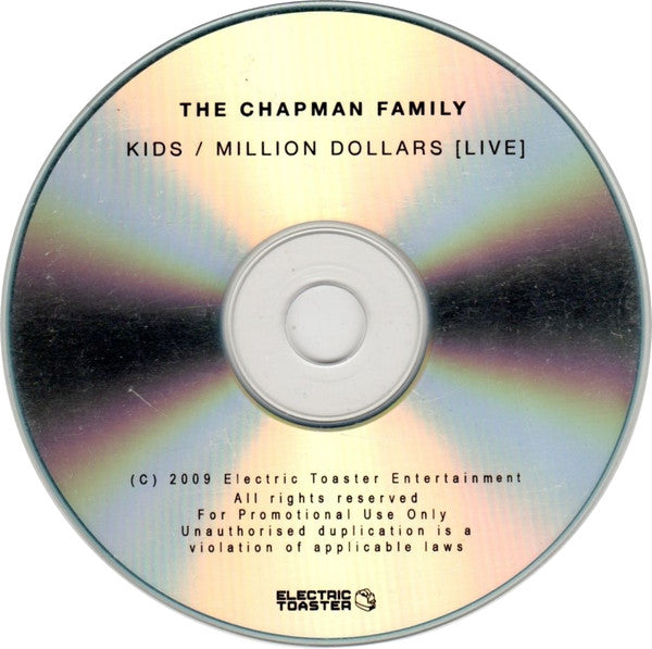 The Chapman Family : Kids / Million Dollars (Live) (CDr, Single, Promo)