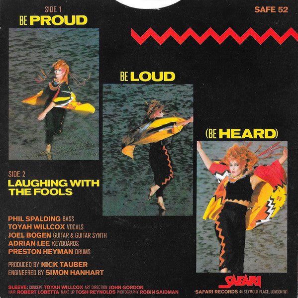 Toyah (3) : Be Proud Be Loud (Be Heard) (7", Single)