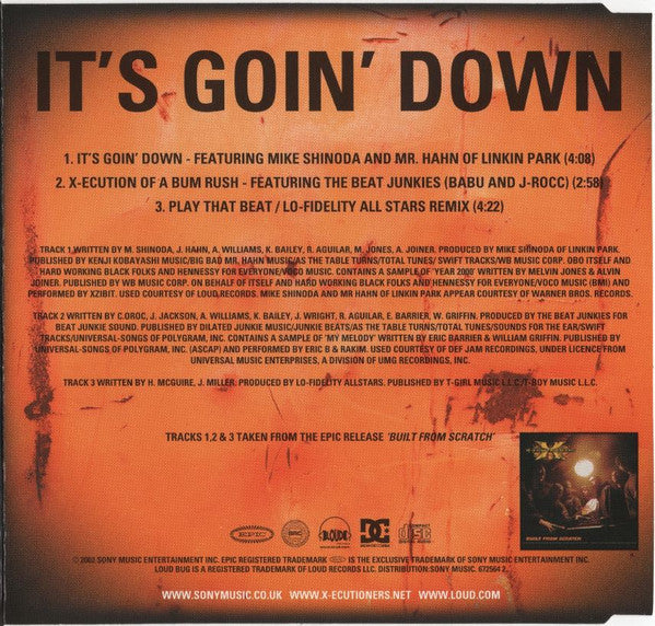 The X-Ecutioners Feat. Mike Shinoda And Mr. Hahn : It's Goin' Down (CD, Single)