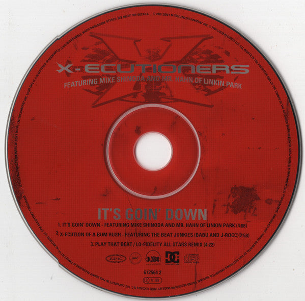 The X-Ecutioners Feat. Mike Shinoda And Mr. Hahn : It's Goin' Down (CD, Single)