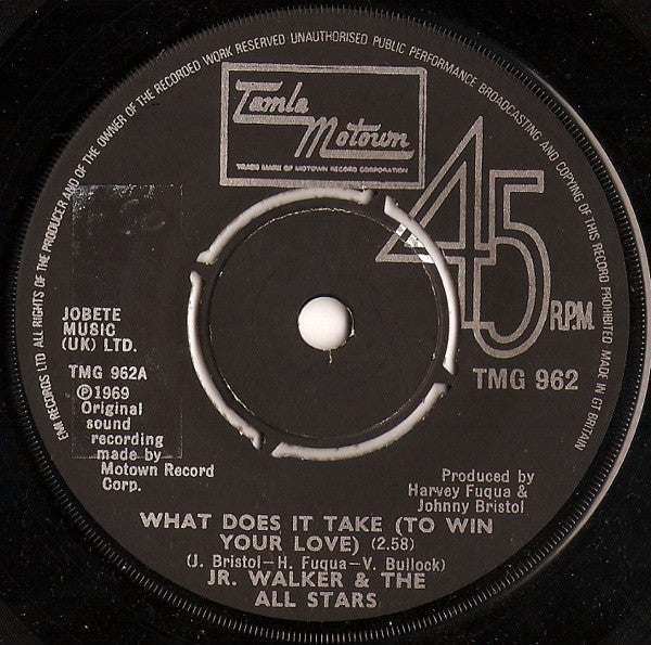 Junior Walker & The All Stars : What Does It Take (To Win Your Love) (7", Single)
