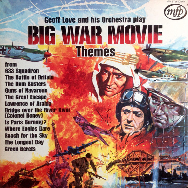 Geoff Love And His Orchestra* : Big War Movie Themes (LP, Album)