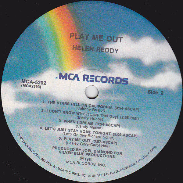 Helen Reddy : Play Me Out (LP, Album, Pin)