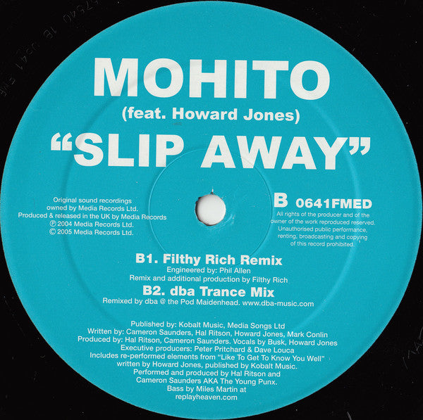 Mohito Feat. Howard Jones : Slip Away (12")