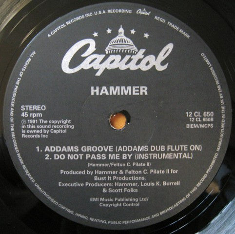 MC Hammer : Do Not Pass Me By (12", Single)
