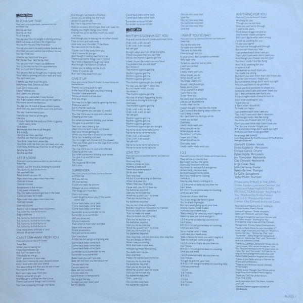 Miami Sound Machine : Anything For You (LP, Album)