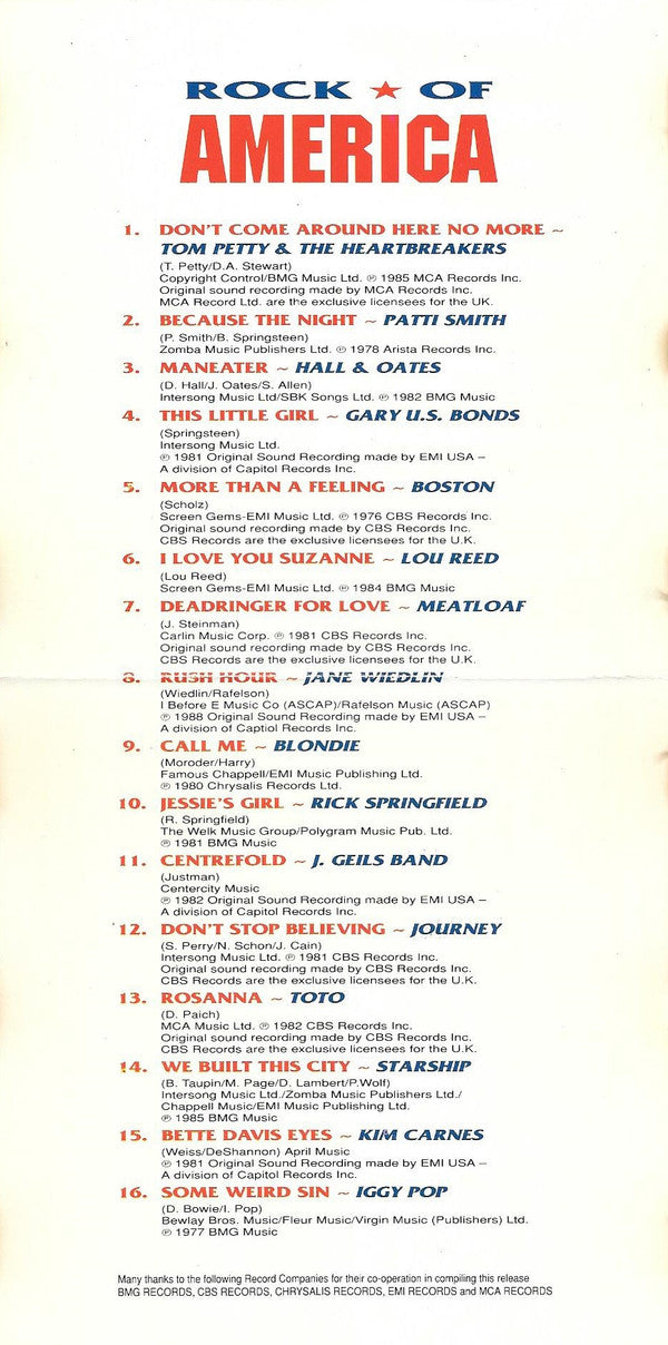 Various : Rock Of America (CD, Comp)