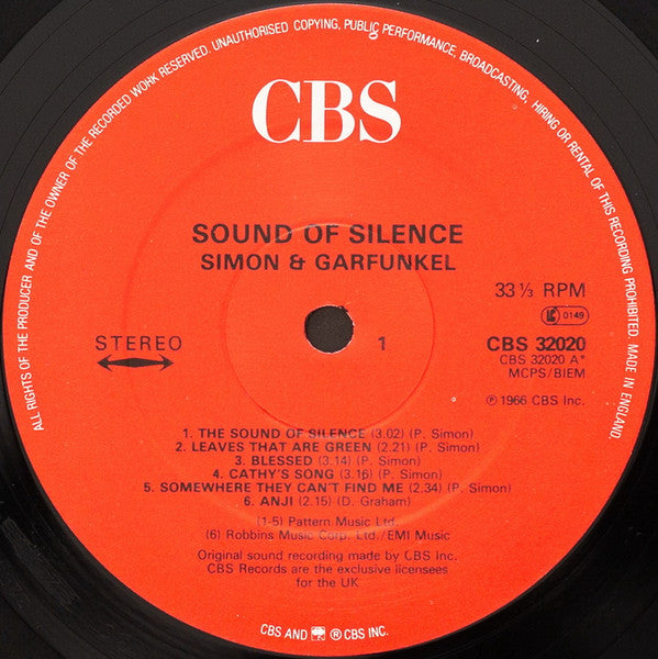 Simon & Garfunkel : Sounds Of Silence (LP, Album, RE)