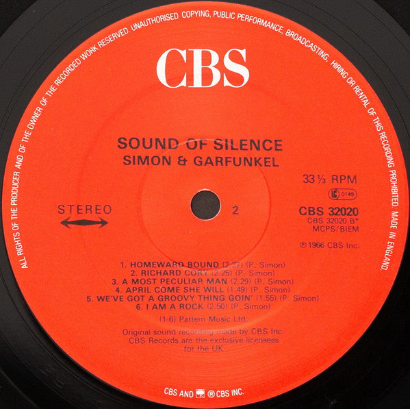 Simon & Garfunkel : Sounds Of Silence (LP, Album, RE)