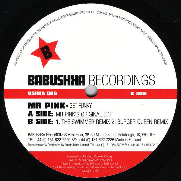 Mr. Pink : Get Funky (12")