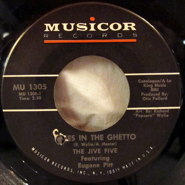 The Jive Five Featuring Eugene Pitt : Blues In The Ghetto (7", Single)