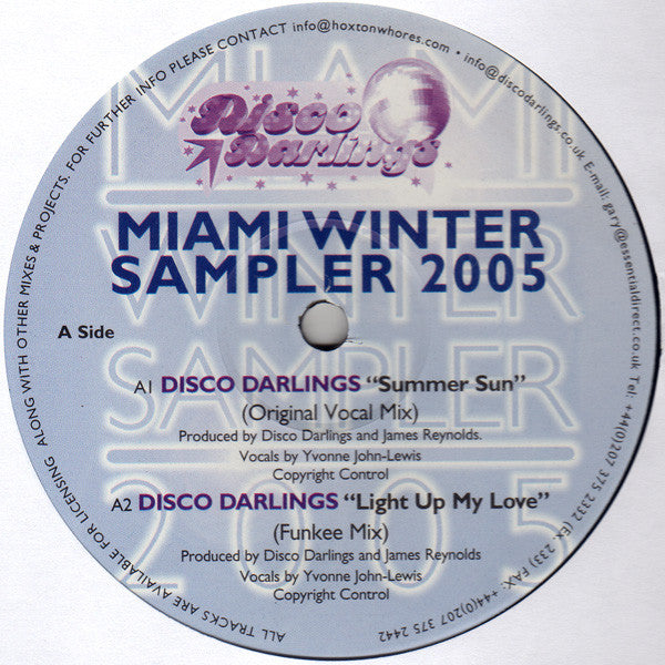 Disco Darlings, Hoxton Whores : Miami Winter Sampler 2005 (12")