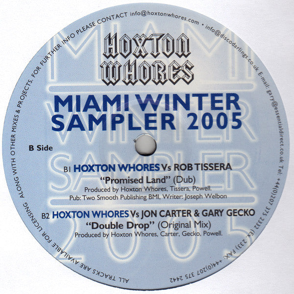 Disco Darlings, Hoxton Whores : Miami Winter Sampler 2005 (12")