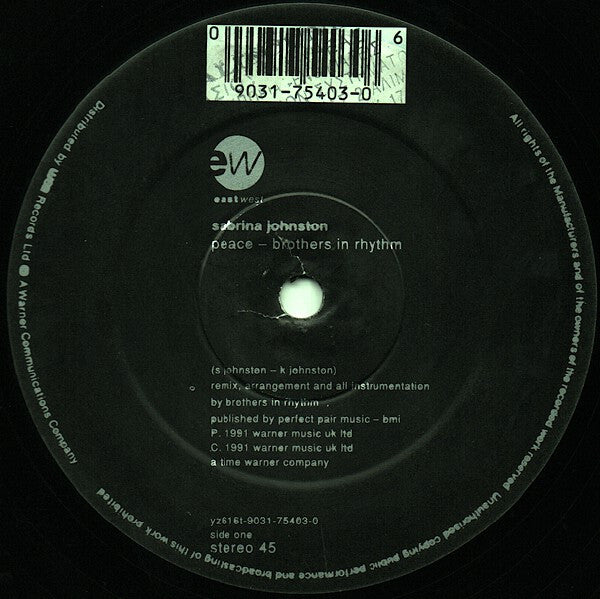 Sabrina Johnston : Peace (12")