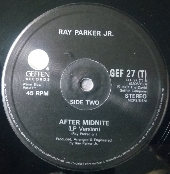 Ray Parker Jr. : I Don't Think That Man Should Sleep Alone (12")