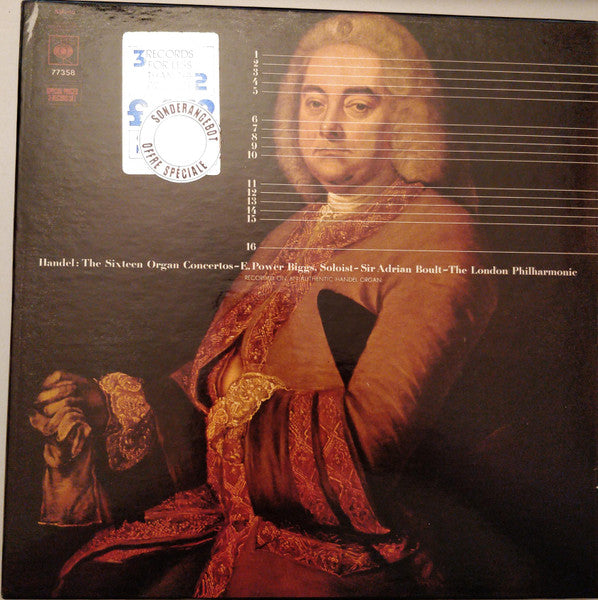 Georg Friedrich Händel, E. Power Biggs, Sir Adrian Boult, London Philharmonic Orchestra : The Sixteen Organ Concertos (3xLP + Box)