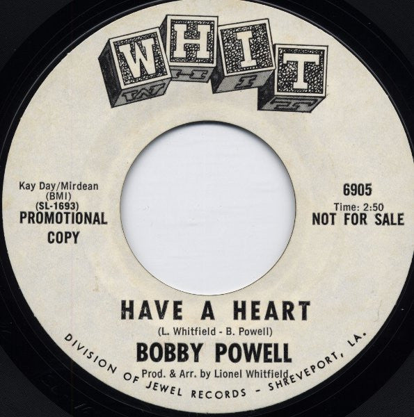 Bobby Powell : Have A Heart / They Don't Know (7", Promo)
