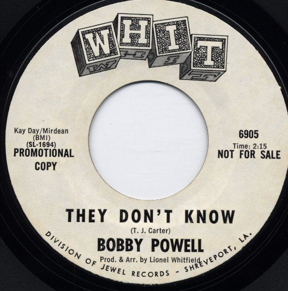Bobby Powell : Have A Heart / They Don't Know (7", Promo)