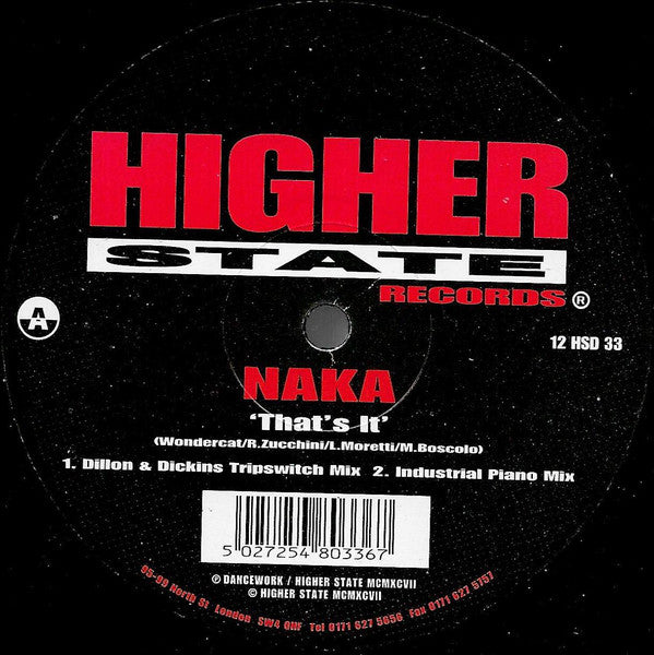 Naka : That's It (12")