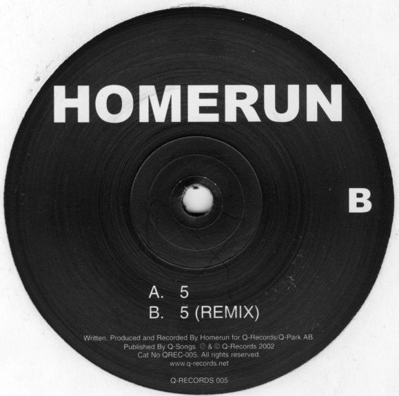 Homerun : 5 (12")