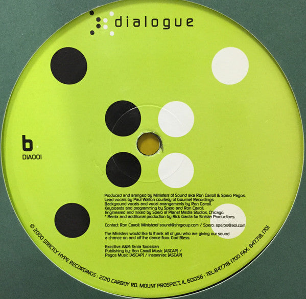 Ministers Of Sound Featuring Paul Walton : Got To Hold On (12")