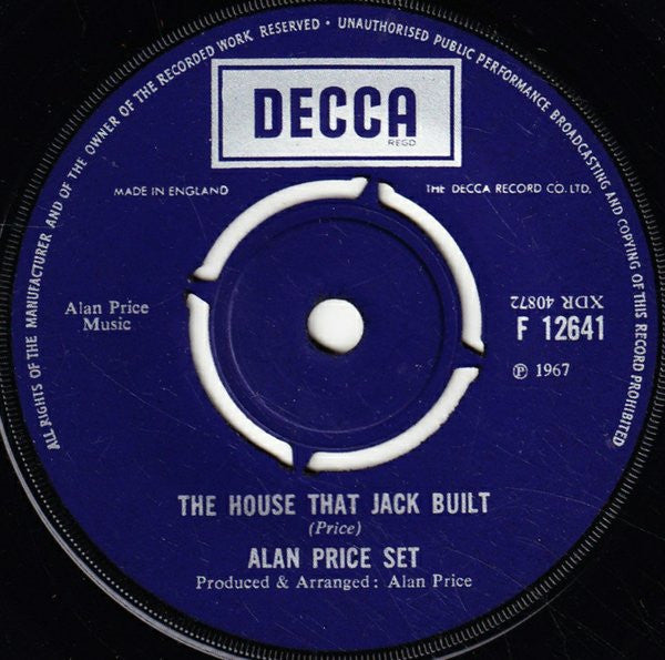 The Alan Price Set : The House That Jack Built (7", Single, M/Print)