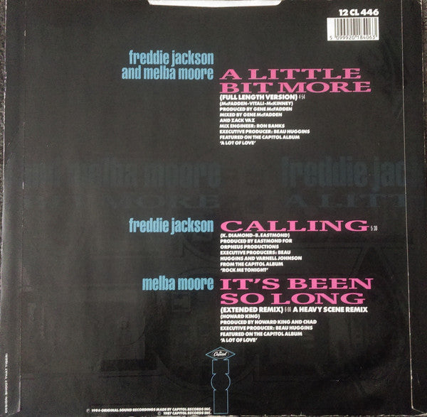 Freddie Jackson And Melba Moore : A Little Bit More (12")