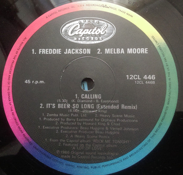 Freddie Jackson And Melba Moore : A Little Bit More (12")